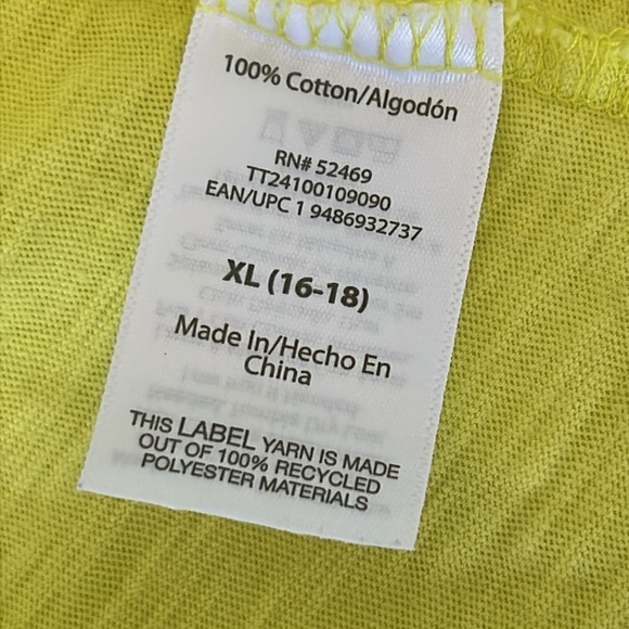 Time & Tru Yellow Tiered Sleeveless Maxi Dress XL - Picture 3 of 4